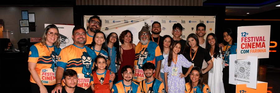 Noite de exibição no Festival Cinema com Farinha