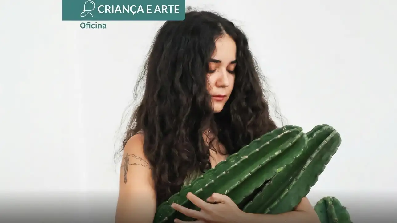 Cartaz que promove a palestra de Yasmin Formiga sobre a caatinga e oficina sobre educação ambiental